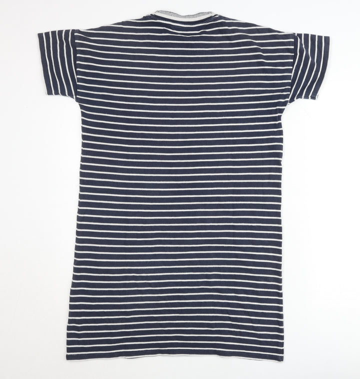 Crew Clothing Women’s Blue Striped Cotton T-Shirt Dress Size 10