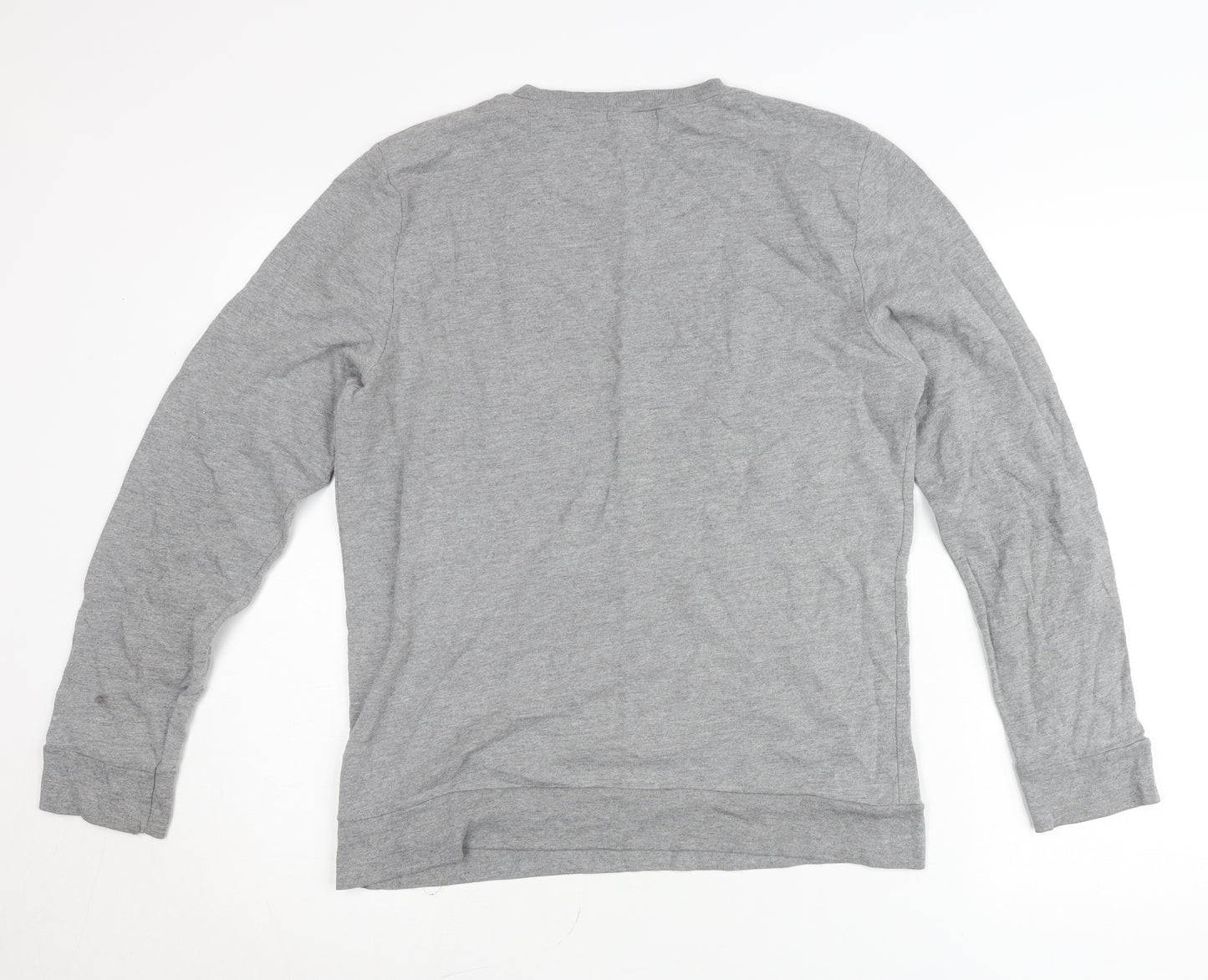 Topman Unisex Grey Jumper M Crew Neck Pullover Funny Graphic