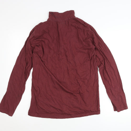 Atlas For Men Mens Red M 1/4 Zip Pullover Sweatshirt Outdoor Cotton
