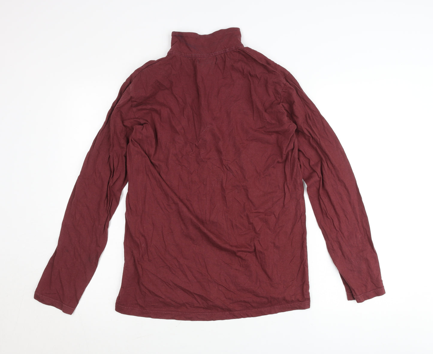 Atlas For Men Mens Red M 1/4 Zip Pullover Sweatshirt Outdoor Cotton