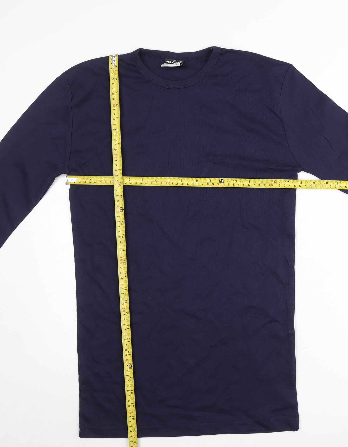 Portwest Men’s Blue Long Sleeve Crew Neck Pullover Jumper Size S