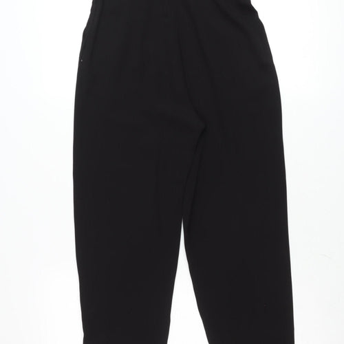 H&M Women Black Strapless Jumpsuit Size 4 Slim Fit Sweetheart Neckline