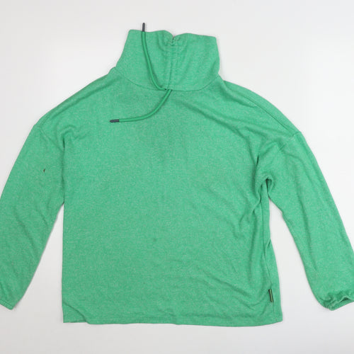 Cecil Women's Green Roll Neck Pullover Jumper Small Regular Fit