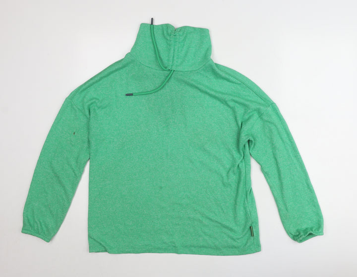 Cecil Women's Green Roll Neck Pullover Jumper Small Regular Fit