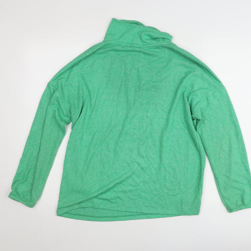 Cecil Women's Green Roll Neck Pullover Jumper Small Regular Fit