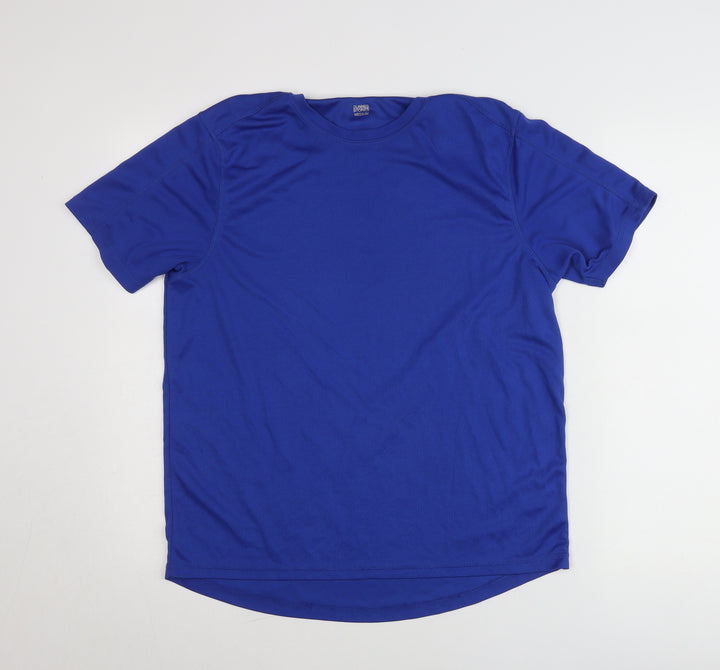 Dunnes Stores Men’s Blue Medium Crew Neck Short Sleeve Polyester T-Shirt