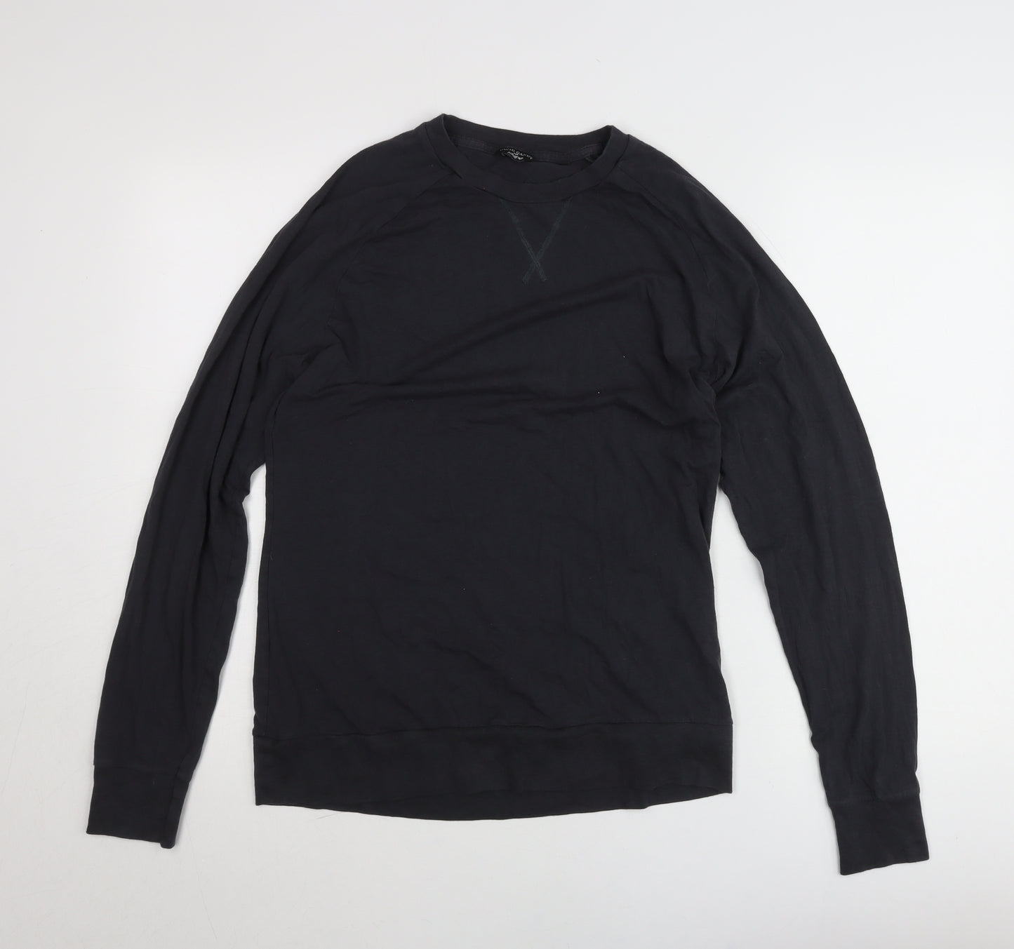 Marks and Spencer Men’s Black Cotton Modal Pullover Jumper Size M