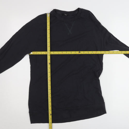 Marks and Spencer Men’s Black Cotton Modal Pullover Jumper Size M