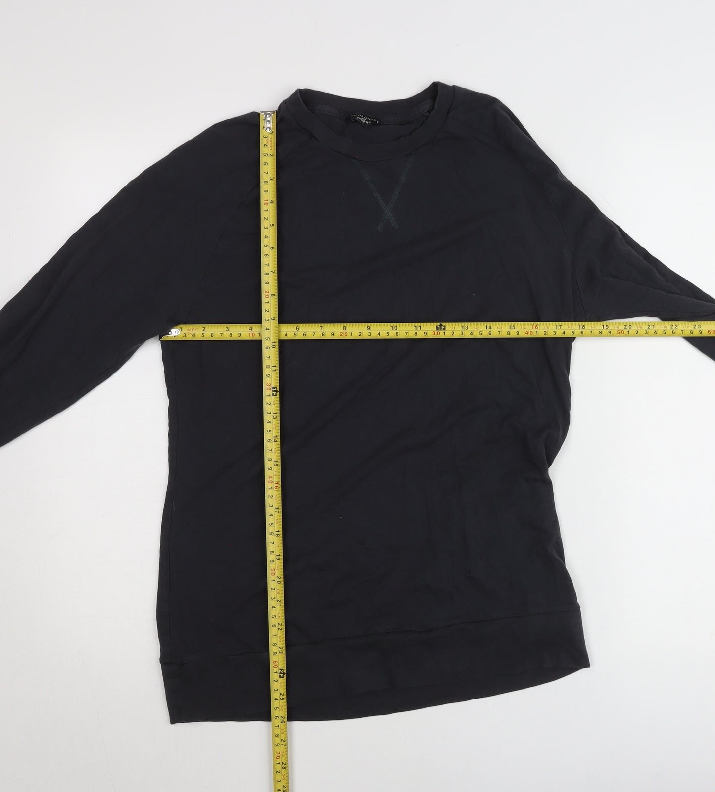 Marks and Spencer Men’s Black Cotton Modal Pullover Jumper Size M