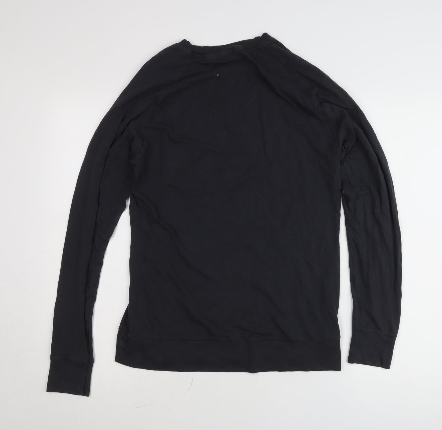 Marks and Spencer Men’s Black Cotton Modal Pullover Jumper Size M