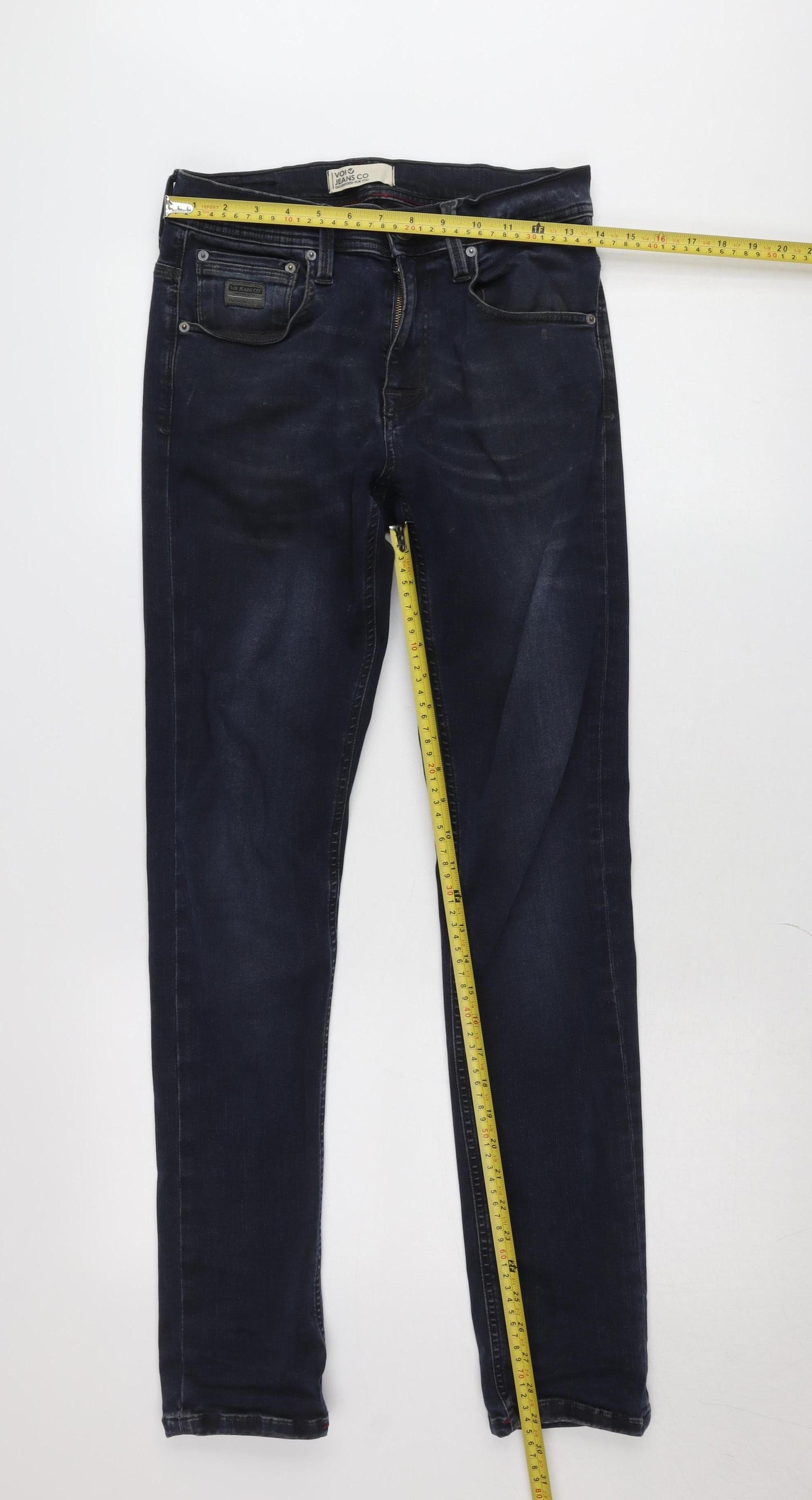 Voi Jeans Women’s Blue Skinny Denim Jeans Size 14 Slim Fit 30R