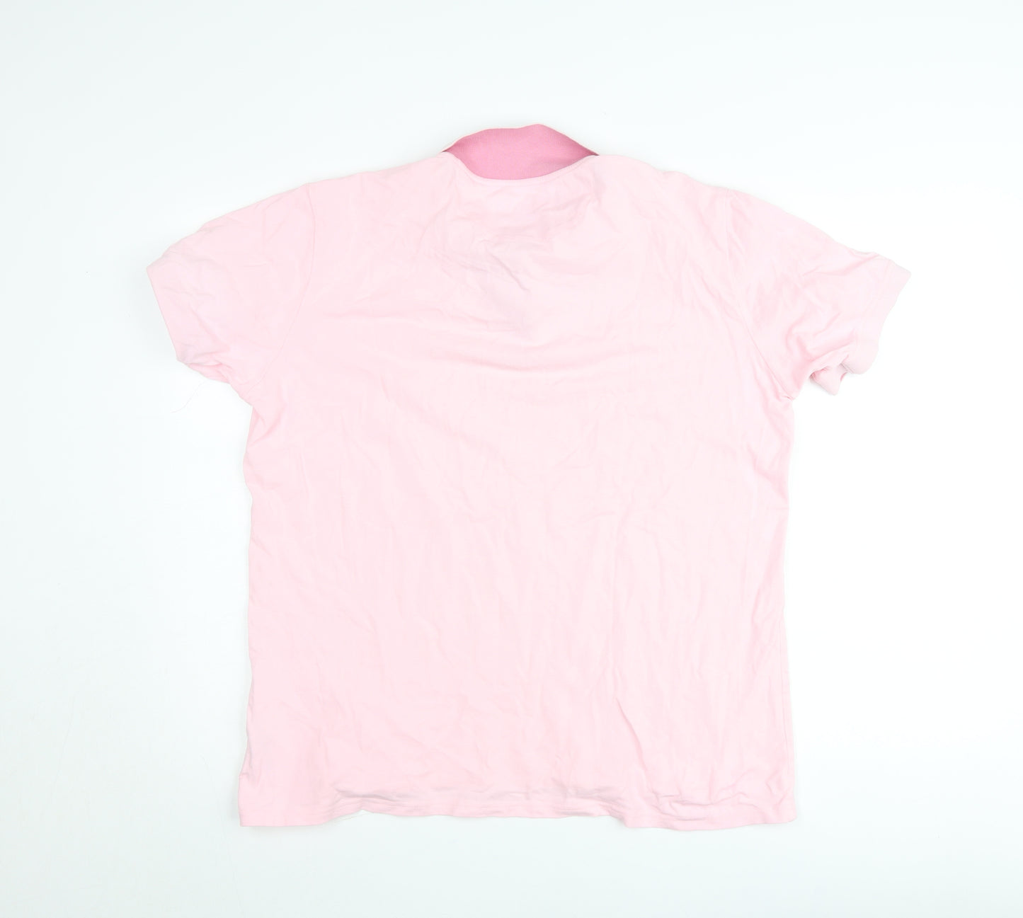 Paul Costelloe Men’s Pink Cotton Polo Shirt Regular Fit M