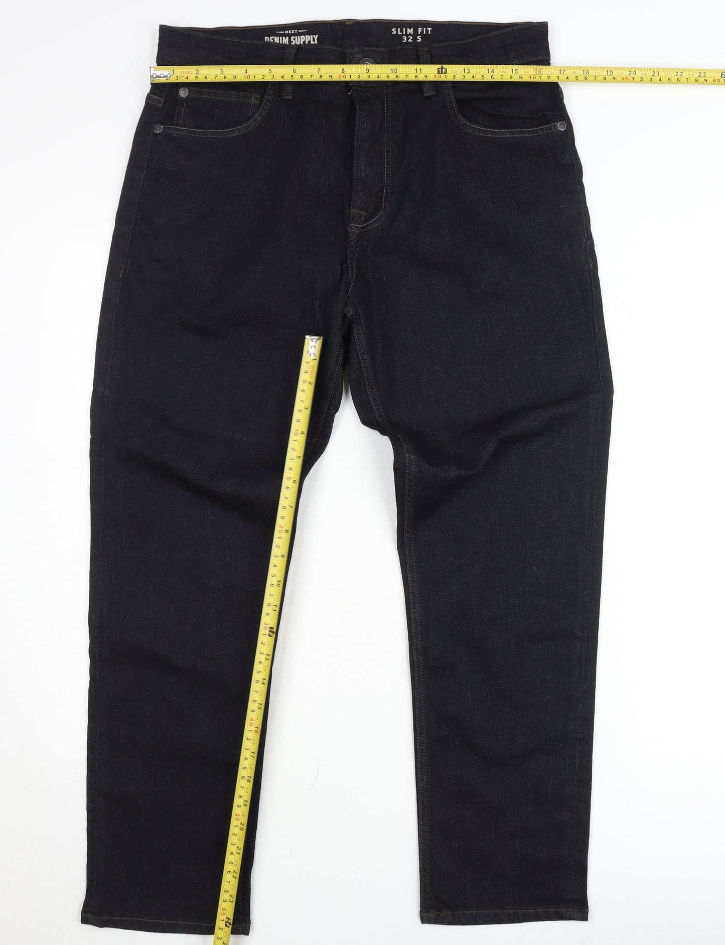 Next Denim Supply Slim Fit Blue Jeans Unisex Adults 32in Waist