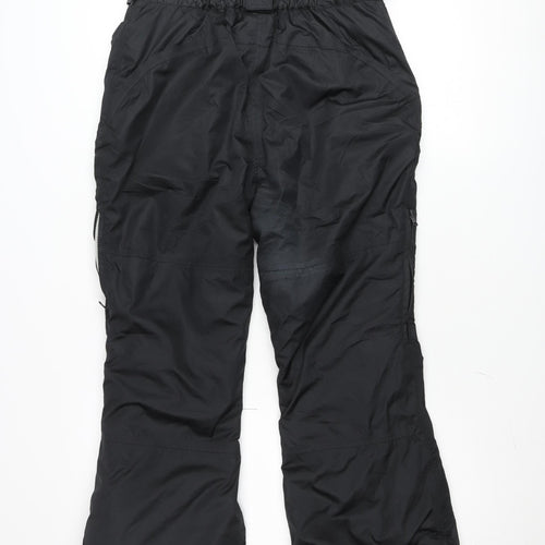 Trespass Teens Black Snow Pants Waterproof Windproof Size 12 Slim