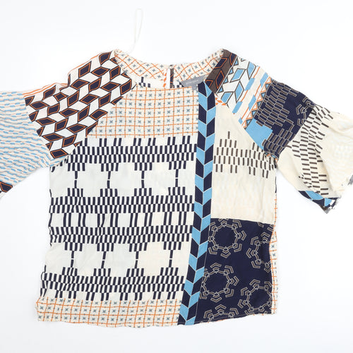 Principles Women’s Multicoloured Geometric Tunic Blouse Size 12
