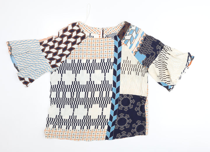 Principles Women’s Multicoloured Geometric Tunic Blouse Size 12