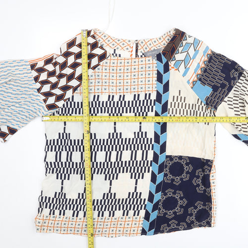 Principles Women’s Multicoloured Geometric Tunic Blouse Size 12