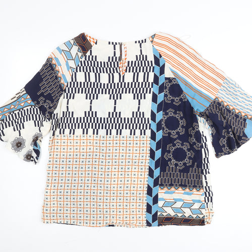Principles Women’s Multicoloured Geometric Tunic Blouse Size 12