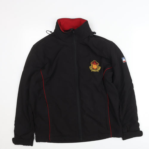 Boys Black XS Softshell Jacket with Fleece Lining Outdoor School Coat