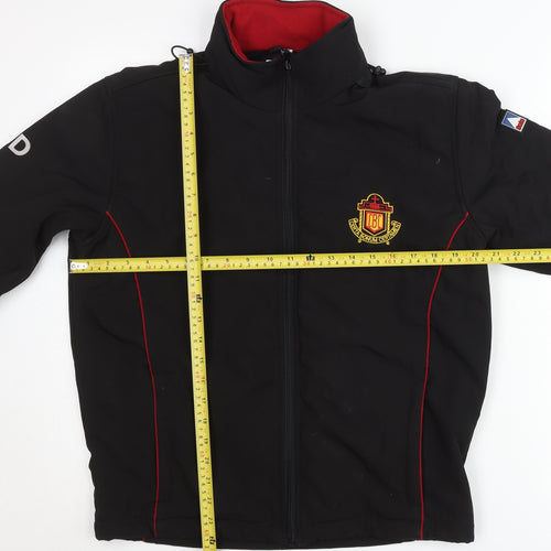 Boys Black XS Softshell Jacket with Fleece Lining Outdoor School Coat