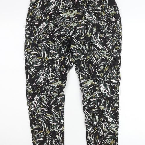 F&F Women's Multicoloured Floral Chino Trousers Size 12