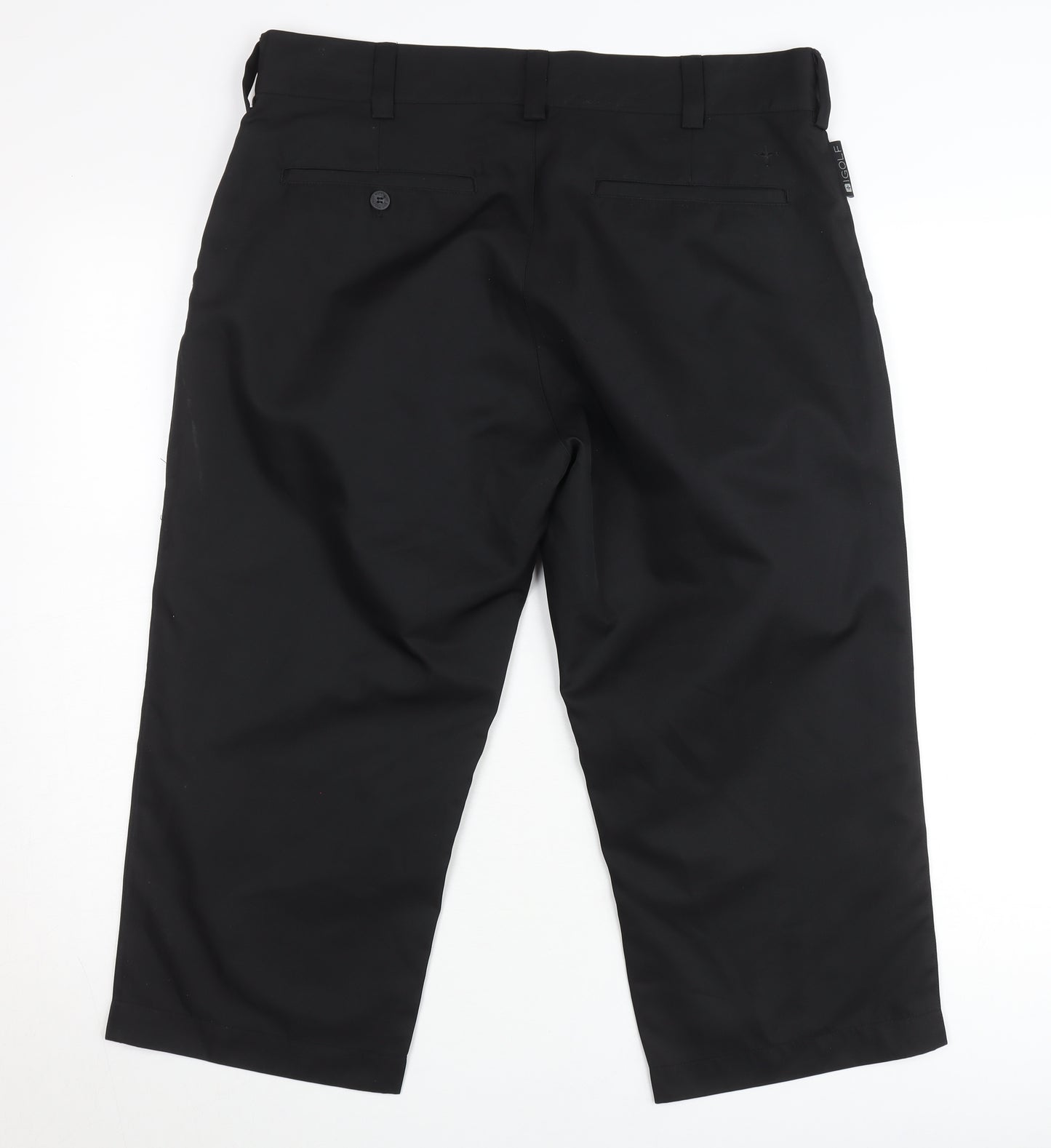 Golf Black Capri Trousers Unisex Adults Size 14 Polyester