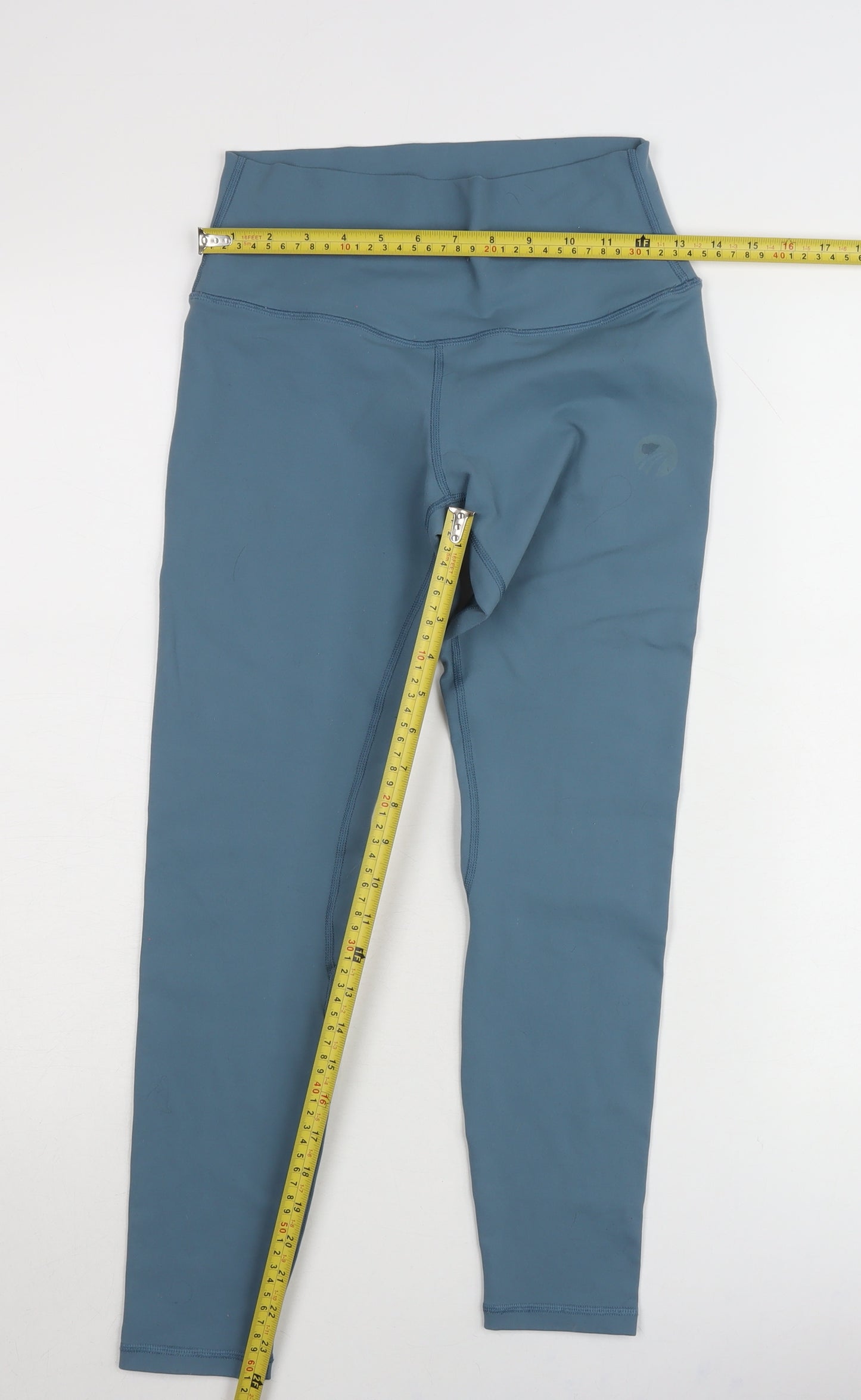 Final Bend Women’s Blue High Rise Ankle Leggings Size M