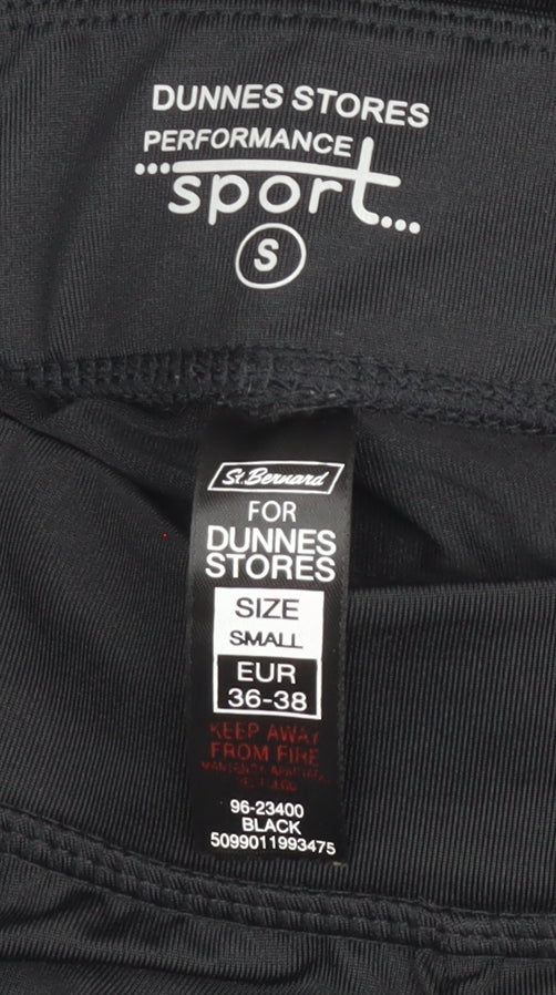 Dunnes Stores Women’s Black Multicolour Capri Leggings Size 8-10