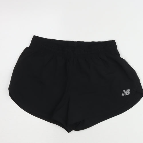 New Balance Womens Black S Athletic Running Gym Shorts