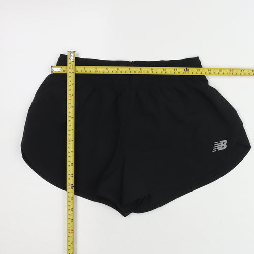 New Balance Womens Black S Athletic Running Gym Shorts