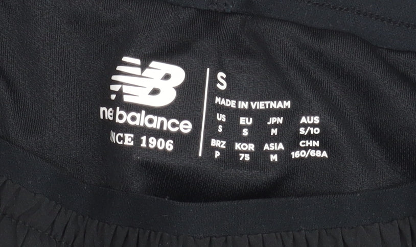 New Balance Womens Black S Athletic Running Gym Shorts