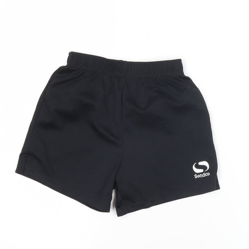 Sondico Boys Black 5-6 Years Athletic Football Gym Shorts Polyester