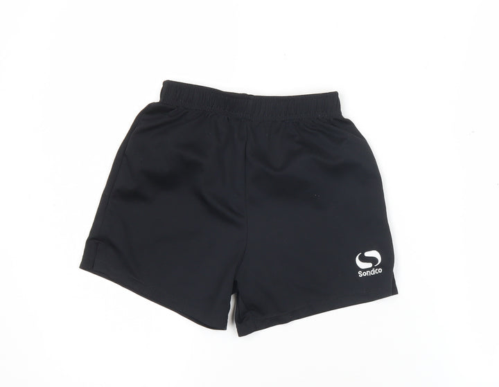 Sondico Boys Black 5-6 Years Athletic Football Gym Shorts Polyester