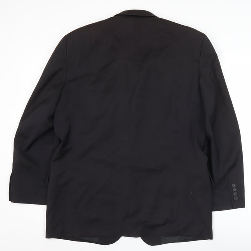 Pierre Cardin Men’s Black 42R Suit Jacket Notch Lapel Classic