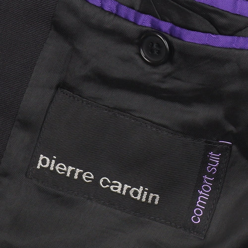Pierre Cardin Men’s Black 42R Suit Jacket Notch Lapel Classic