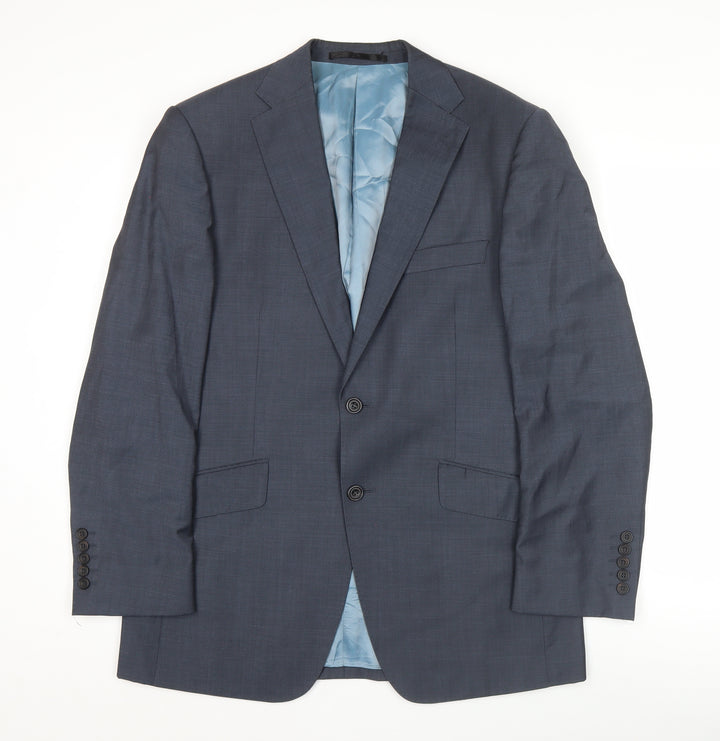 Marks & Spencer Men’s Blue Wool Blazer Jacket 40 Chest Medium