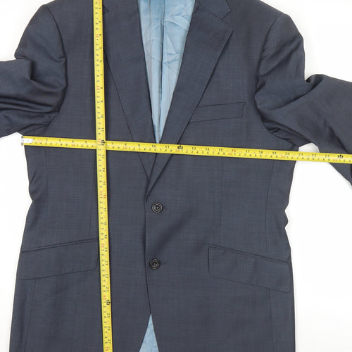 Marks & Spencer Men’s Blue Wool Blazer Jacket 40 Chest Medium