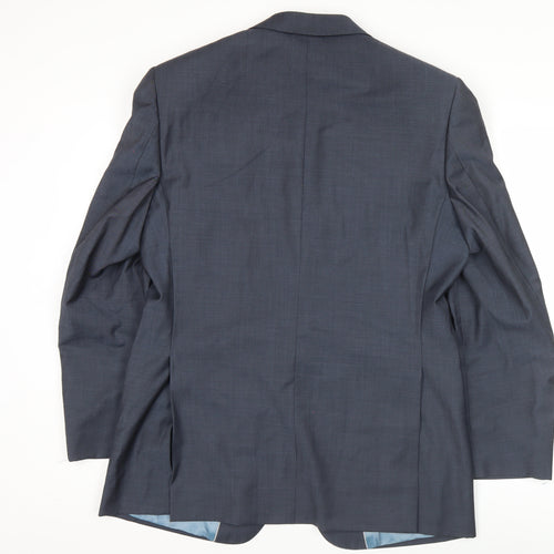 Marks & Spencer Men’s Blue Wool Blazer Jacket 40 Chest Medium