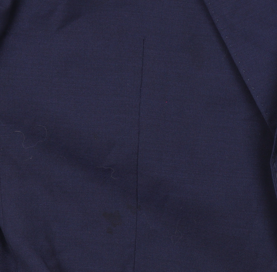 Reiss Men’s Blue Wool Slim Fit Blazer Jacket 40 Chest