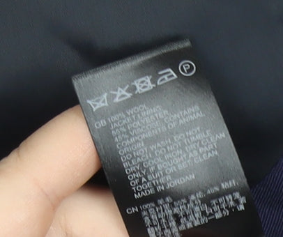 Reiss Men’s Blue Wool Slim Fit Blazer Jacket 40 Chest