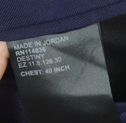 Reiss Men’s Blue Wool Slim Fit Blazer Jacket 40 Chest