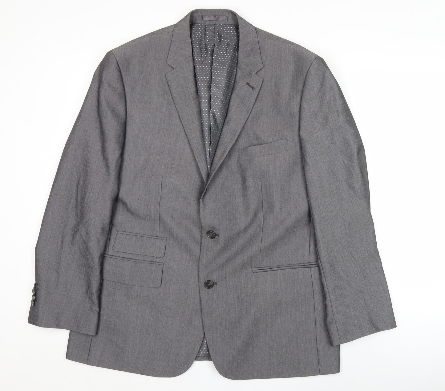Aspen & Court Men’s Grey Blazer Jacket 44 Chest Classic Formal