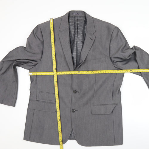 Aspen & Court Men’s Grey Blazer Jacket 44 Chest Classic Formal