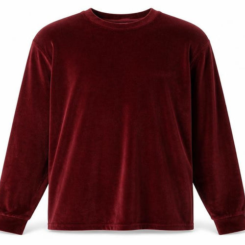 Topman Men’s Red Velvet Pullover Sweatshirt Size 2XL