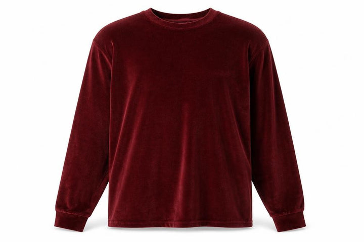 Topman Men’s Red Velvet Pullover Sweatshirt Size 2XL