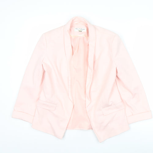 Miss Selfridge Womens Pink Blazer Size 10 Regular Fit Workwear Jacket