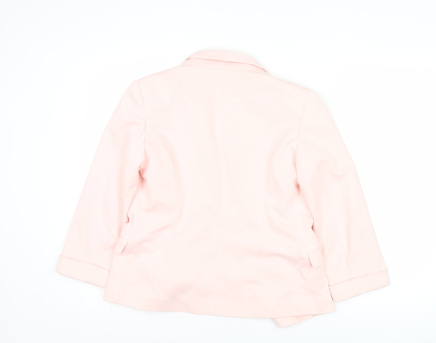 Miss Selfridge Womens Pink Blazer Size 10 Regular Fit Workwear Jacket