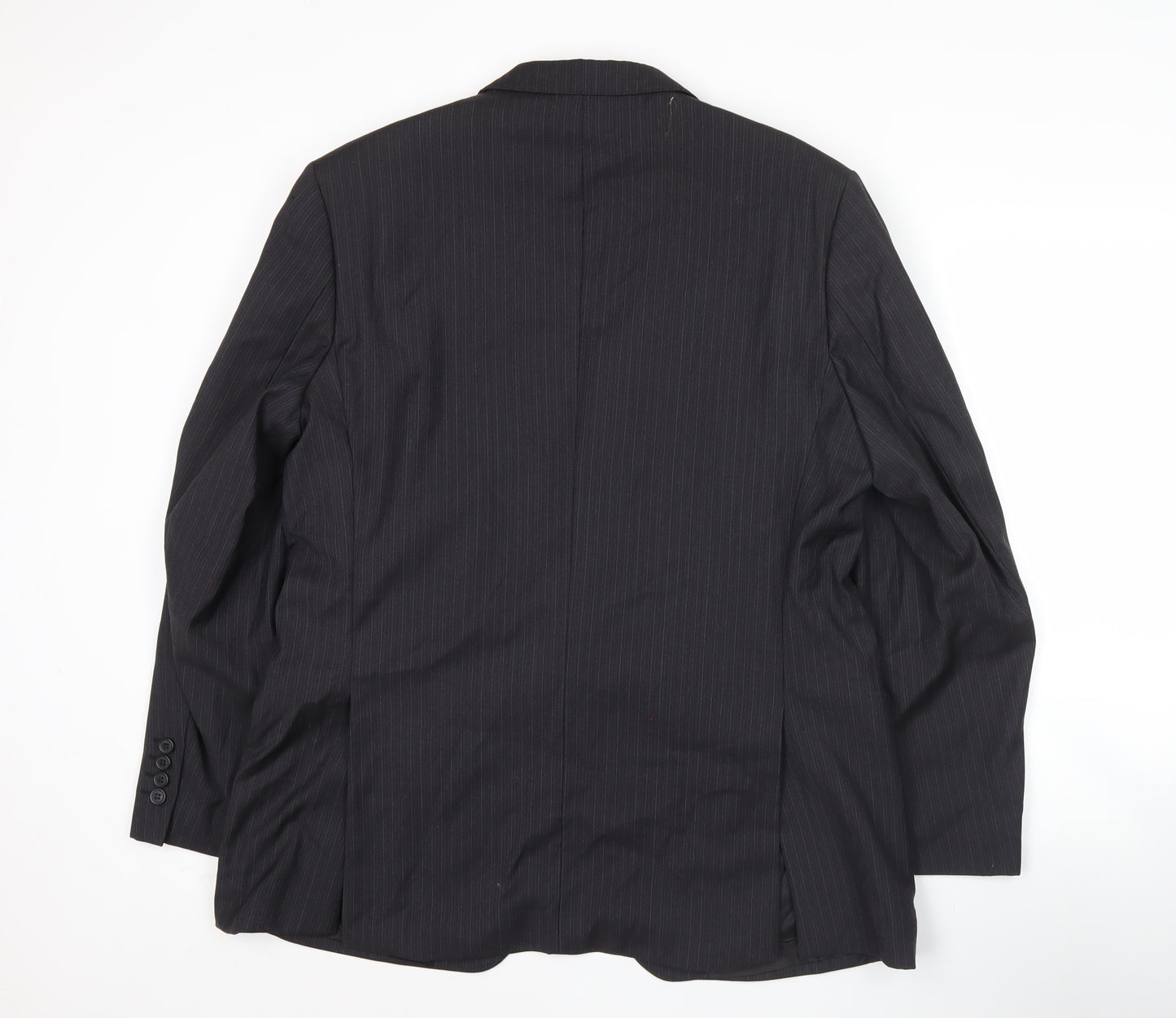 Lanificio Cerruti Men's Black Pinstripe Wool Blazer 42S Jacket