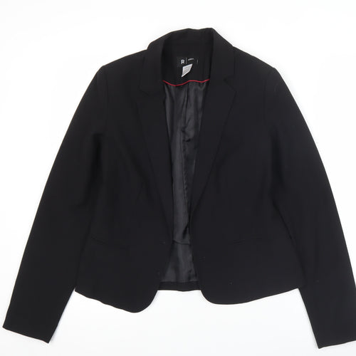 La Redoute Women’s Black Blazer UK 8 Single-Breasted Jacket