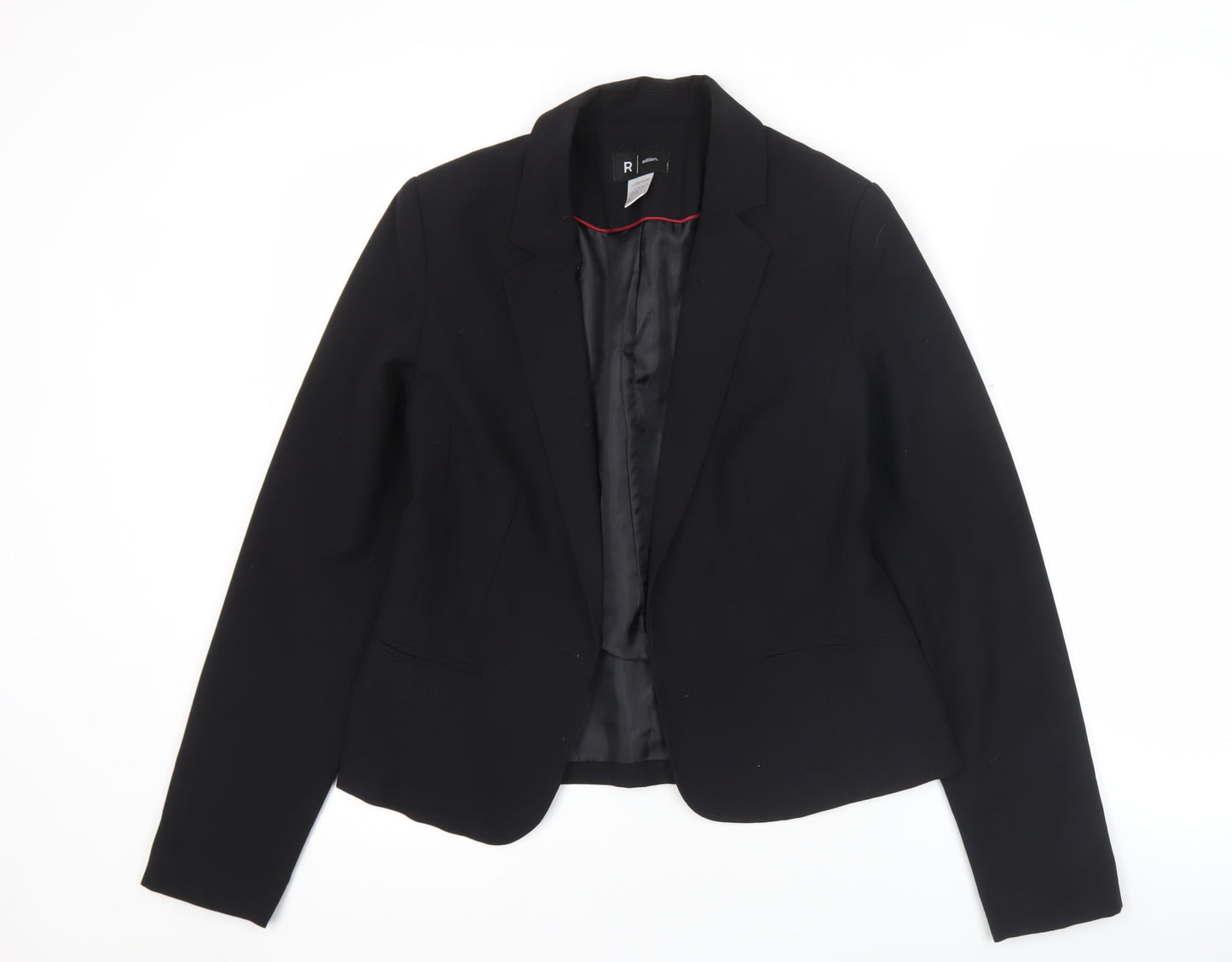 La Redoute Women’s Black Blazer UK 8 Single-Breasted Jacket